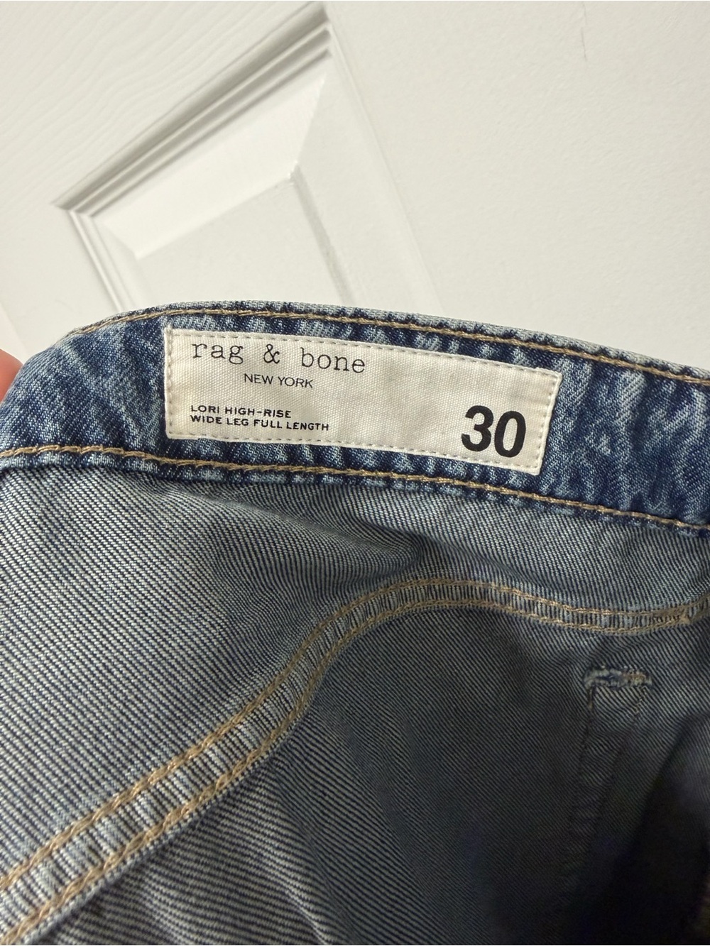 NWT Rag & Bone Lori Wide Leg Jeans Easton 100% Cotton Size 30 - Picture 9 of 15